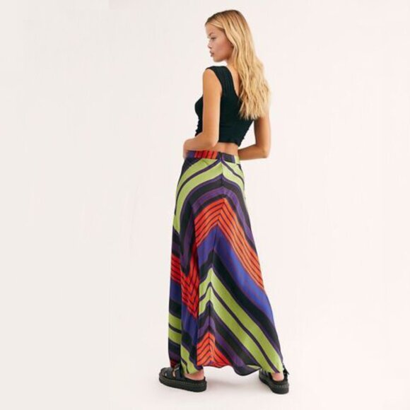 Free People | Rio Multi Striped Maxi Skirt | NWT - Picture 2 of 8